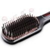 MEGAWISE Pro Ceramic Ionic Hair Straightener Brush for Home Salon | MCH Fast 20s Heating Tech with Auto-Off Safety | Anti-Scald with Universal Dual Voltage | Rotatable Power Cord