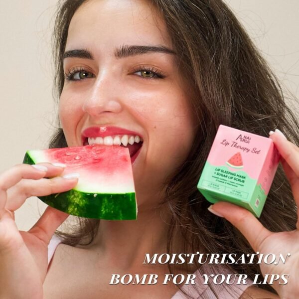 71YbIcWKW7L._SL1500_.jpg Lip Mask Set, Lip Scrub & Lip Butter, Overnight Lip Treatment Set Enriched With Skin Softening Ceramide & Watermelon and Hydrating Shea Butter, For A Softer & Smoother Pout