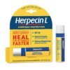 71YfvYlFcXL._SL1500_.jpg Herpecin L Lip Balm Stick; Cold Sore Sun & Fever Blisters and Chapped Lips Relief Lip Balm with SPF30, Lemon Balm, and Lysine, 0.1oz