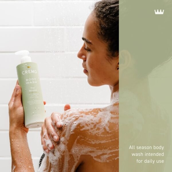 Cremo Pear Blossom Skin Moisturizing Body Wash for Women, Notes of Delicate Petals of Pear Blossoms, 16 Fl Oz