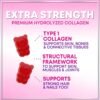 71YvNJLzi7L._AC_SL1500_.jpg Collagen Peptide Gummies for Women with Biotin - Hydrolyzed Collagen for Hair, Skin, Nail, Bone Health & Joint Support - Extra Strength Best Peptides Supplement for Women & Men, Non-GMO - 60 Gummies