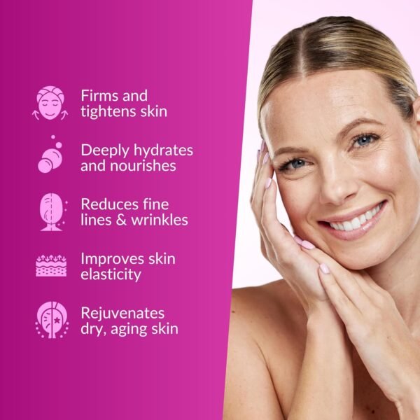 71Yw4Vqr95L._SL1500_.jpg Hibiscus and Honey Firming Cream, Neck Firming Cream, Skin Tightening Cream, Skin Firming and Tightening Lotion for Face and Body, Anti-Wrinkle Facial Moisturizer with Collagen, 1.85 Oz/55ml