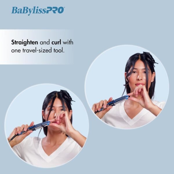 71ZEaZV1c1L._SL1500_.jpg BaBylissPRO Nano Titanium Prima2000 Ionic Styling Iron, 3/4" stainless steel travel/mini iron, all hair types