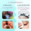 Semi-permanent 2 Weeks Lash Cluster Glue and Remover Kit for Eyelash Clusters Strong Hold Long Lasting Waterproof Eyelash Glue Remover for DIY Lash Extensions with Lash Extension Supplies