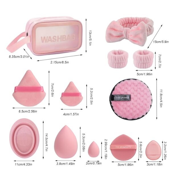 Makeup Brush Set, 42Pcs Makeup Tool Set Premium Synthetic Foundation Powder Concealers Eye Shadows Blush Makeup Brushes Kit with Makeup Sponge, Powder Puffs for Beginner & Professional