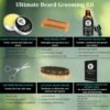 Mens Gifts - Beard Kit with Oil, Balm, Brush, Comb, Scissors, E-book, Outfits Men's Grooming Routine, Anniversary & Birthday Gifts for Men, Him, Husband, Boyfriend, Son, Male Friend, Brother, Dad