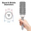 71ZmQ0xo1oL._SL1500_.jpg Olivia Garden Ceramic + Ion Speed XL Round Brush – Extra-Long, Thermal, Non-Electric Blowout Brush for Thick Hair – Fast-Drying Roller