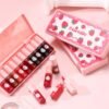 10 Colors Lip Tint Stain Set, Korean Moisturizing Lip Gloss Velvet Mini Liquid Lipstick, Multi-Use Lip and Cheek Tint, Non-Stick Cup, Lightweight, Long-Lasting Waterproof Lips Makeup