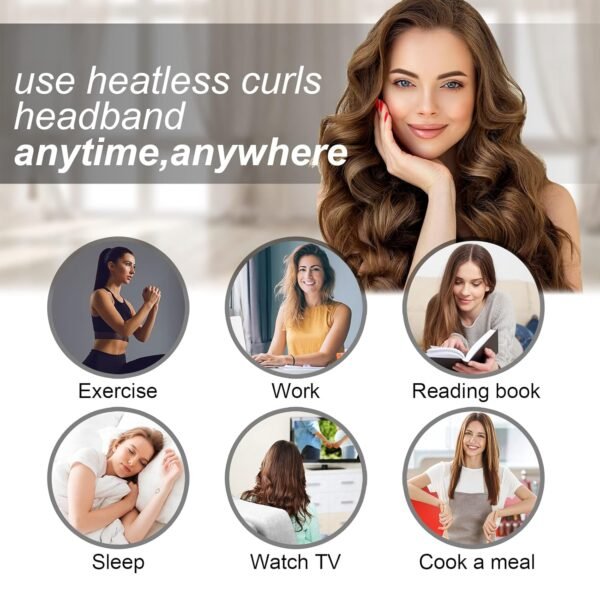 71Ztx7-IRdL._SL1500_.jpg CORATED No Heat Curlers, Heatless Curls for Long Hair, Heatless Curling Rod Headband You Can Sleep In, Silk DIY Hair Styling Tools Kit