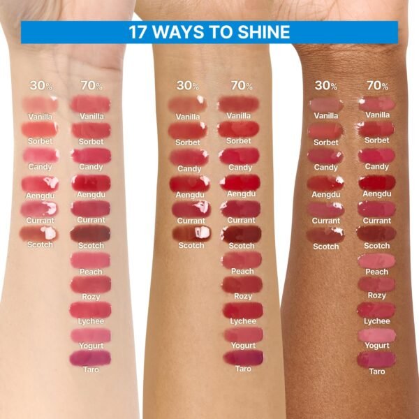 3D Voluming Gloss 70% (Rich) | Scotch 70% l High Shine, Non-Sticky Lip Gloss for Makeup | Long-Lasting, Moisturizing Gel Formula | 30%, 70% Pigment Options | 5.3g