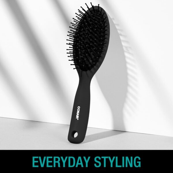 71Zw7gvw2HL._SL1500_.jpg CONAIR Men Hair Brush, Men’s Detangler Brush for Everyday Brushing and All Hair Types, Flexible Cushion Base with Ball-Tipped Bristles Won’t Snag or Pull, Black