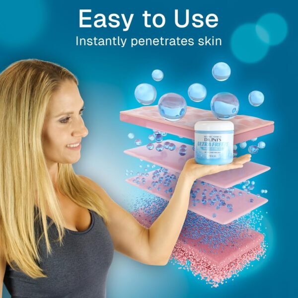 Dr Pat's Pain Relief Cream (9oz) - Muscle Rub Gel for Arthritis, Neuropathy, Foot & Joint - Cooling Sports Massage for Back, Shoulder & Knee - Menthol Analgesic for Neck & Body