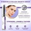 Lush Brow Eyebrow & Eyelash Rapid Growth Serum with Growth Peptides, Dermatologist Developed Eyelash Serum to Grow Lashes, Brow & Lash Enhancing Serum to Grow Fuller Eyelashes & Eyebrows, .16 oz/5ml