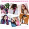 71aUXukqpOL._SL1500_.jpg Temporary Hair Chalk with Hair Gem Stamper Kit, Hair Styling Tool with REUSABLE Shining Diamonds, Washable Hair Chalk Hair Color Dye for Girls, Toys Gifts for Girls Ages 4 5 6 8-12