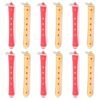 12Pcs Perm Kit - Hair Rollers for Wavy Styling, Perm Rods, Colored Styling Tools - Red