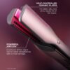 71afuvyepPL._SL1500_.jpg Shark FlexFusion Hair Straightener & Powerful Hair Dryer with Fusion Hair Brush, Ceramic Air Styler with Auto-Wrap Hair Curlers & Concentrator, Ceramic Plates, Cosmic Blush HD641S