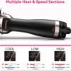 71ahJH46HfL._AC_SL1500_.jpg Nimmu Hair Dryer Brush Blow Dryer Brush in One, 4 in 1 Hair Dryer and Styler Volumizer for Drying Straightening Curling Volumizing Hair, Upgraded Hot Air Brush with 2.4” Oval Barrel, Black Gold