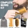 XIKEZAN Beard Kit for Men Grooming & Care Set w/2 Pack Beard Serum, Wash, Oil, Balm, Comb, Brush, Scissor, Bag, EBook, Unique Birthday Gifts for Men Him Dad Husband Brother Christmas Stocking Stuffers
