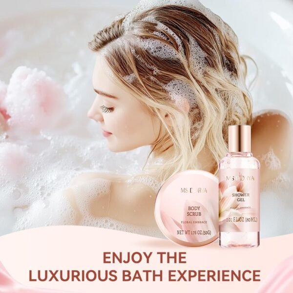 Spa Gift Baskets for Women Mom, Birthday Gifts for Her Wife, - 8 Pcs Relaxing Self Care Gifts Set with Cosmetic Bag & Bubble Bath, Ideal Mothers Day Gifts for Women, Wife, Girlfriend, Mom