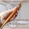 71bFcOQFwfL._SL1500_.jpg Small Round Brush, Wooden Handle White Bristles - 1.3inch Mini Round Hair Brush for Short Hair & Bangs, Non-Slip Grip, Blow Drying Styling Tool for All Hair Type, is Used for Men, Women