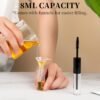 71bH-Ruf5VL._SL1500_.jpg 2pack Empty Mascara Tubes, Dual 2-in-1 Mascara Wand and Eyeliner Tube for Castor Oil, Eyelash Serum, Eyebrow Growth Oil - Travel Empty mascaras Bottles with Brush & 2 Funnel DIY Skin Care Essentials