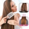 71bP8cOj1TS._SL1500_.jpg Hair Brush Set, Curved Vented Detangling Hair Brushes for Women Men Kids, Professional Vent Styling Brush for Wet Dry Curly Thick Straight Hair Fast Blow Drying Brush (Pink+ White)