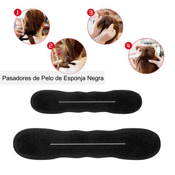 25 Pieces Hair Styling Tools Kit, Magic Styling Tools Kit, Simple and Fast, Com Hair Clips/Pins/Foam Pads for Women Girls Hair Braiding