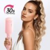 71bbNi8nLGL._AC_SL1500_.jpg NOVUS Waver Curling Iron, Beach Waves Curling Wand, Ionic Hair Waver with Anti-Scald Hair Crimper, Easy to Use, 2 Barrel Hair Crimper for Short Hair Women, Pink, 1.25 Inch
