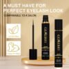 GEMERRY False Lash Glue - Super Strong Hold Black Non-Irritating Waterproof Eyelash Adhesive for Any DIY Strip Lashes - 5ml 0.17oz