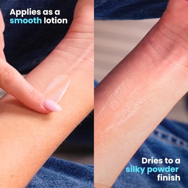 Body Powder Lotion and Deodorant for Women Aluminum Free Powder Cream for Privates Body and Lady Parts Jasmine Rose Scented Feminine Care for Odor and Chafing Relief 4 oz Travel Friendly Tube