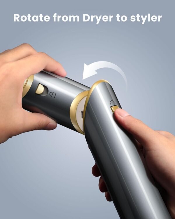 71byEQPCerL._AC_SL1500_.jpg Easywave Air Wrap Hair Styler: Flexible 5 in 1 Styling & Drying System, Professional Hot Air Brush Set for Fast Drying, Curling, Volumizing, Smoothing & Styling, Oval Brush, Concentrator