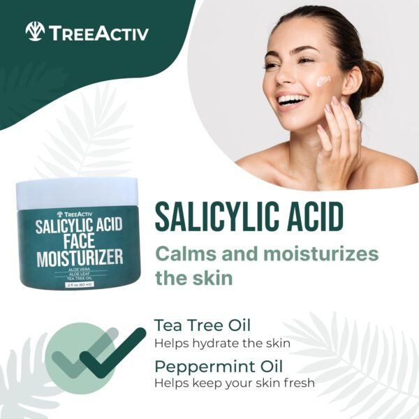 71c2DOA9esL._SL1500_.jpg TreeActiv Acne Eliminating Face Cream | Best Natural Extra Strength Fast Acting Treatment for Clearing Facial Acne | Gentle Enough for Sensitive Skin, Adults, Teens, Men, Women | Tea Tree | 2 fl oz