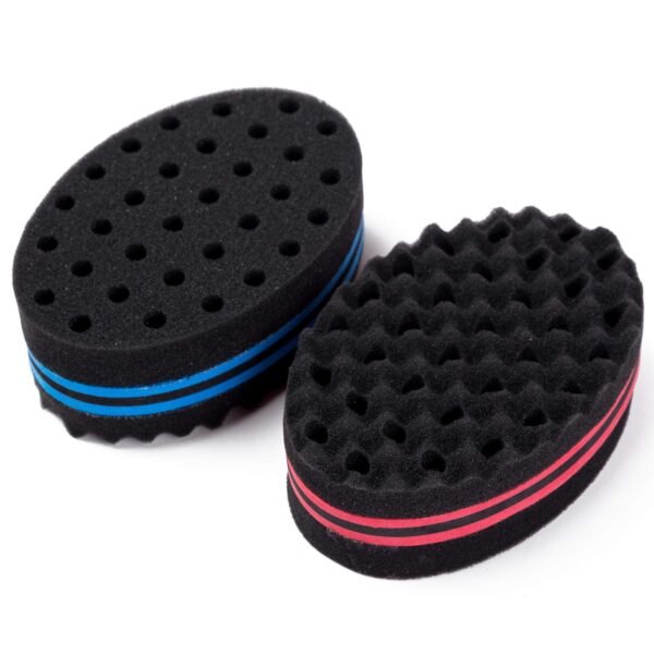 71c4LBtiqmL._SL1500_.jpg 4 Pcs Small Holes Hair Twist Sponge, Barber Curl Sponge Brushes for Dreads Locking Afro Curl Coil Comb Care Tool
