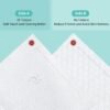 Face Towels, 10"×12" Disposable Face Towel, Face Towelettes XL, Ultra Soft Makeup Remover Dry Wipes, Thick Face Towel for Sensitive Skin, 50 Count (1 Pack)