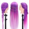 Mannequin Head with Hair, TopDirect 29" Hair Manikin Training Head Hairs Practice Cosmetology Hairs Doll Styling Hairdressing Braiding Heads with Clamp Holder and Tool Kit