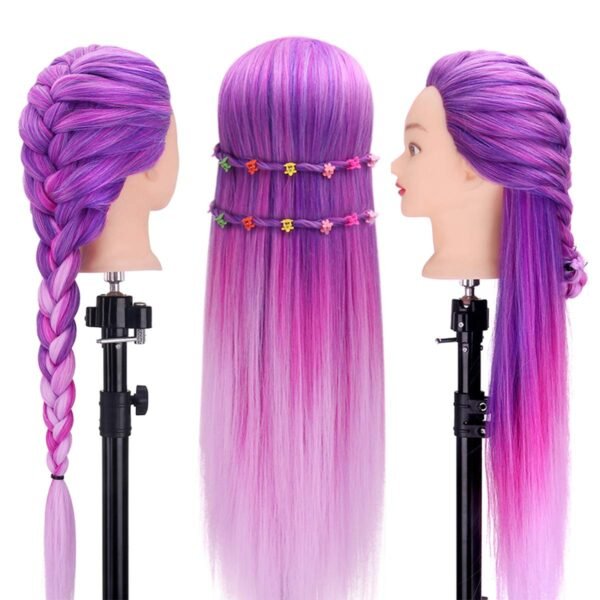 Mannequin Head with Hair, TopDirect 29" Hair Manikin Training Head Hairs Practice Cosmetology Hairs Doll Styling Hairdressing Braiding Heads with Clamp Holder and Tool Kit