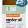 71cKJmNI3rL._SL1500_.jpg J MAC BOTANICALS, Organic Castor Oil Cold Pressed (Glass Bottle, 8 oz) pure unrefined, hexane free for face, skin, eyelashes, pack wraps, pads