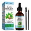 71cMt721FkL._SL1500_.jpg Organic Castor Oil, Pure Natural Jamaican Black Castor Oil Infused with Rosemary, Cold Pressed Glass Bottles, Boost Hair Growth for Thicker, Fuller Hair, Eyelashes & Eyebrows 2.02 fl oz