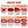 71cdqFiNgiL._SL1500_.jpg Dual Ended Glossy Peel Off Lip Stain Combo Set, 3 Colors Moisturizing Waterproof Long Wear Tattoo Lip Liner with Clear Lip Gloss for Women, Non Sticky Pink Lip Tint Finish Lip Kit Makeup