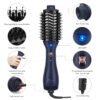 One Step Hair Dryer & Volumizing Brush, Aima Beauty Hair Styling Tool - Ceramic Straightener, Curler, Hot Air Styler & Ionic Salon Brush, Prussian Blue