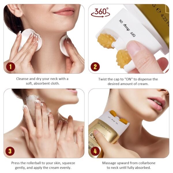 71cwLHqnbuL._SL1500_.jpg AH-8 Firming Neck Cream for Crepey Skin Body Care Comfort,Roller Neck Cream,Moisturizing,Tightening Lotions Cosmetic Skin Care Skin Repair for Women