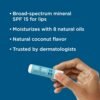 3-Pack Blue Lizard Mineral SPF 15 Lip Balm: Broad Spectrum Sun Protection, Natural Coconut Flavor, 8 Natural Oils, Infused with Australian Kakadu Plum, Rich in Vitamin C, Vegan, Each Tube 0.13 oz.