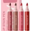 71d3Fth5WIL._SL1500_.jpg Lip Stain Liner Pen Set-4 Pcs Hydrating Lip Stain Lip Liner Pencil Kit,Longlasting Waterproof Smudgeproof Matte Color Look,Precise Chisel Tip Smooth,Women's Day Makeup Gift Kit for Women Girl