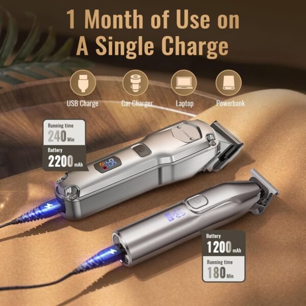 71d6vePQgxL._AC_SL1500_.jpg Jack & Rose Clippers and Trimmers Set, Cordless Hair Clippers for Men, Barber Clippers Set