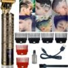 Hair Clippers for Men, Zero Gapped T-Blade Hair Trimmer with 3 Speed Adjustment LED Display, Rechargeable Cordless Grooming Kit for Men
