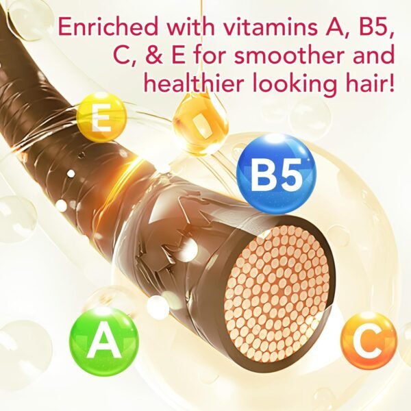 Hair Treatment Serum - Hair Vitamin Serum Capsule - Hair Styling Serum with Vitamins A C E Pro B5 - No Rinse with Moroccan, Macadamia & Avocado Oil for Women & Men - 40 Capsules(2 Pack), Red