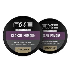 71dCU2lL._SL1500_.jpg Axe Pomade: Medium Hold and Natural Finish for Easy Styling, 2.64oz (2 Count)