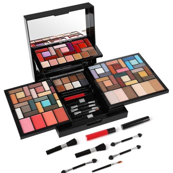 All in One Professional Makeup Gift Kit for Women Full Kit - Included 54 Eyeshadows Face Blusher Highlighter Eyebrow Makeup Brushes Contour Lip Gloss Mascara, Suitable for Christmas