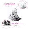71dScRAqMcL._SL1500_.jpg Individual Lashes 144pcs D Curl Lash Clusters Mixed Length Individual Lash Extensions Cluster Lashes DIY Lash Extension Supplies Eyelash Clusters (F5-0.07D, 12-18mm)