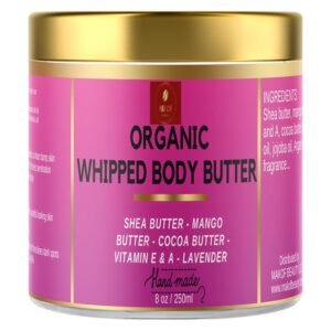 Body butter cream for dry skin, cocoa butter body cream with shea butter and coconut oil, deeply moisturizing and nourishing, 8 fl oz (pack of 1)
